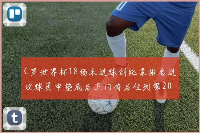 C罗世界杯18场未进球创纪录排名进攻球员中垫底后卫门将后位列第20